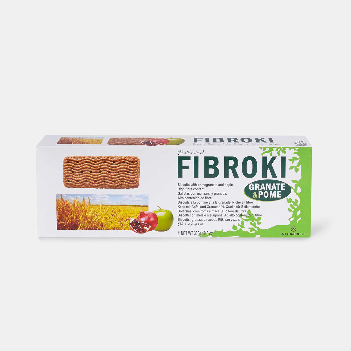 Fibroki biscuits with pomegranate and apple flavor