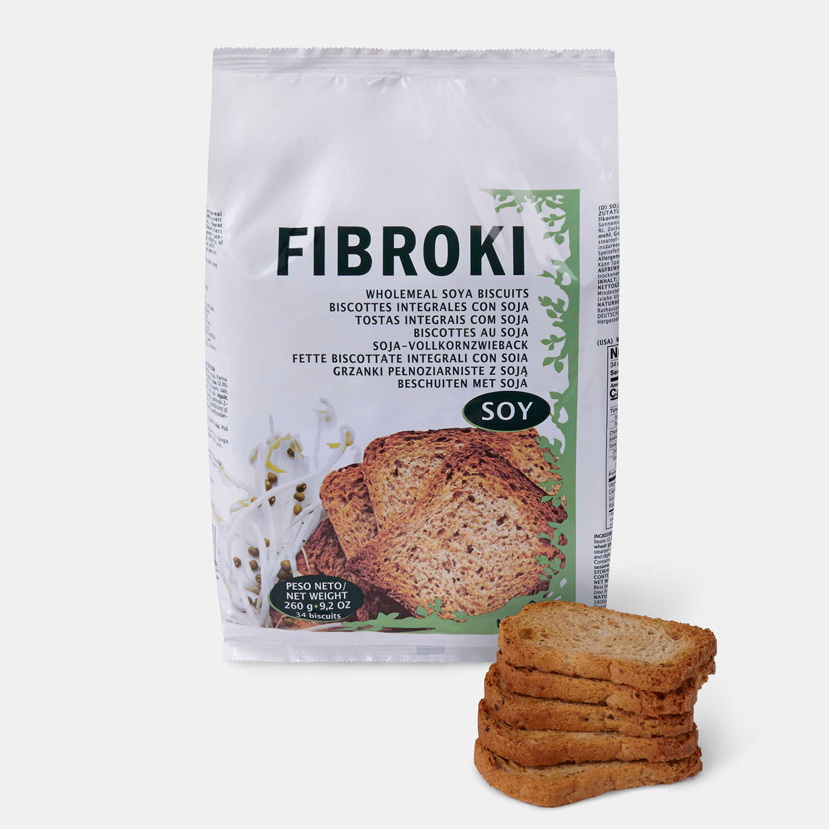 Fibroki Vollkorn-Soja-Zwieback
