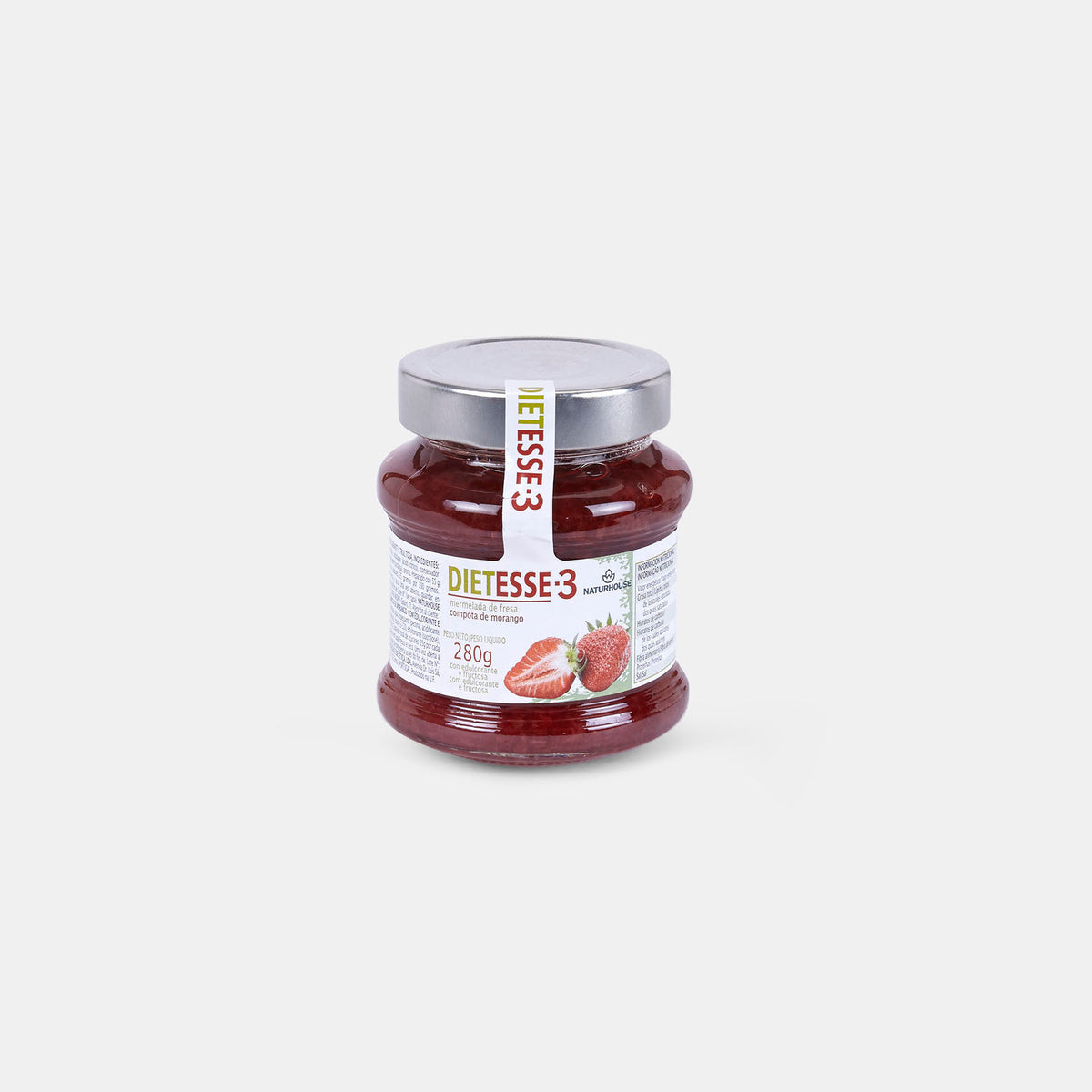 Fructose-Konfitüre mit Erdbeeren