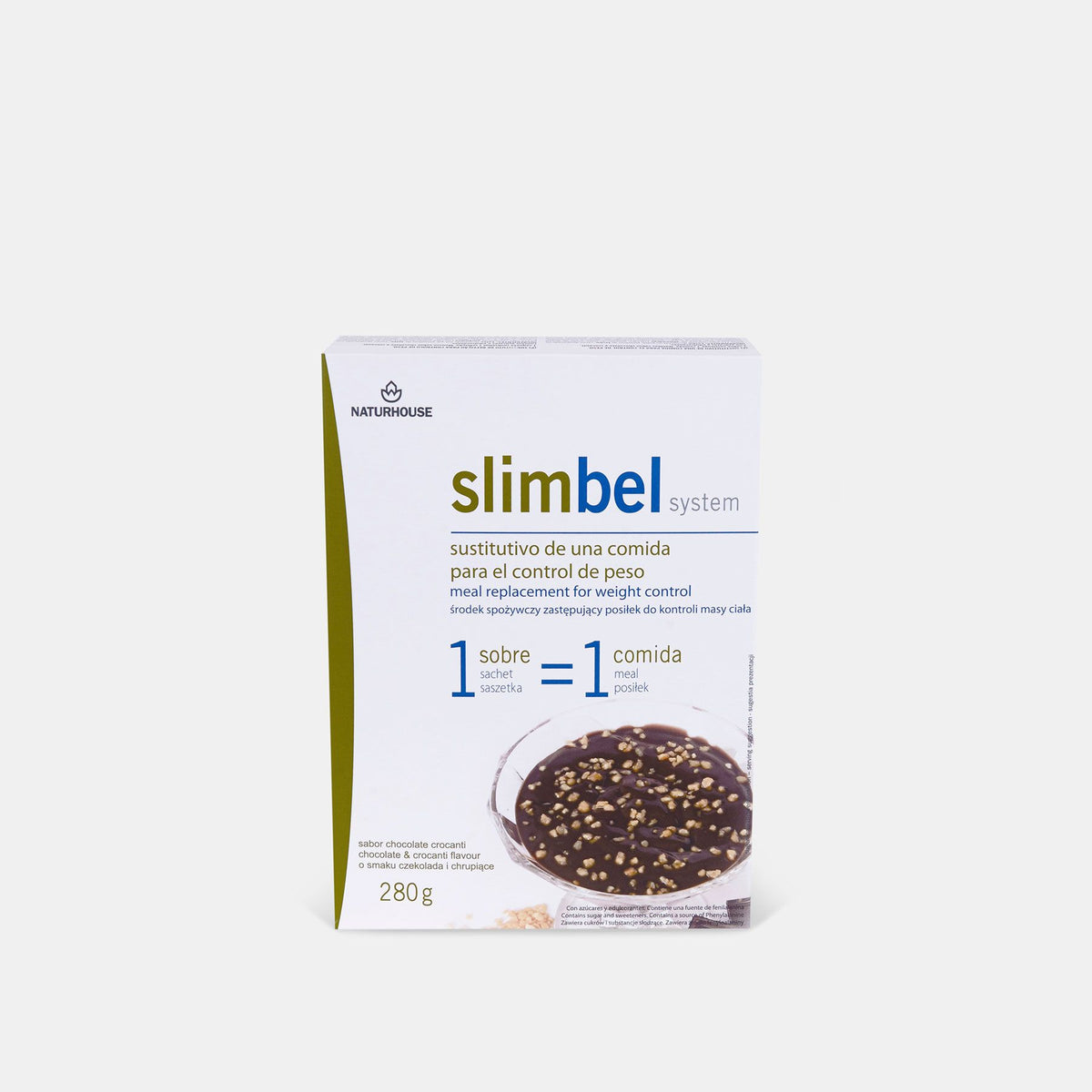 Slimbel Schokoladenpudding mit Krokant