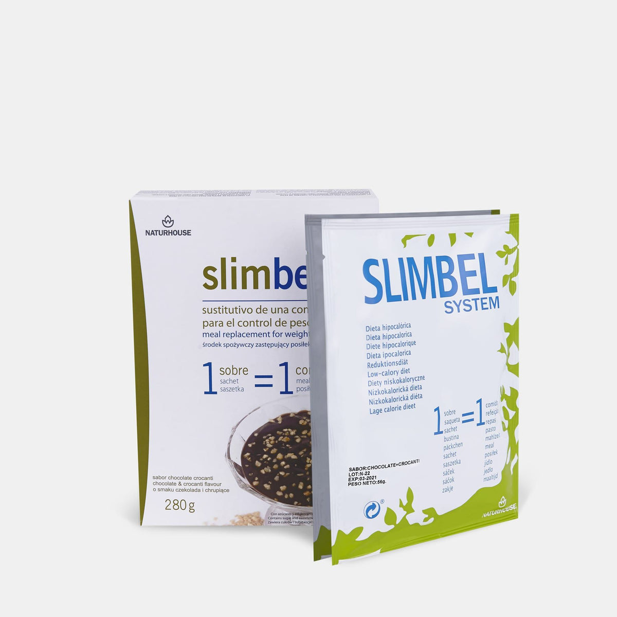 Slimbel Schokoladenpudding mit Krokant